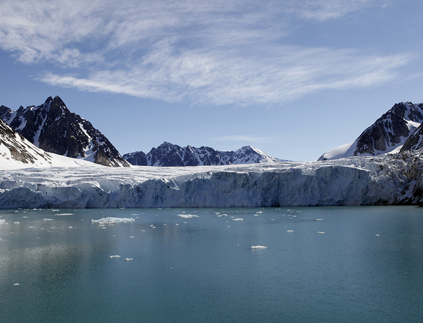 Glacier dynamics in Svalbard fjords